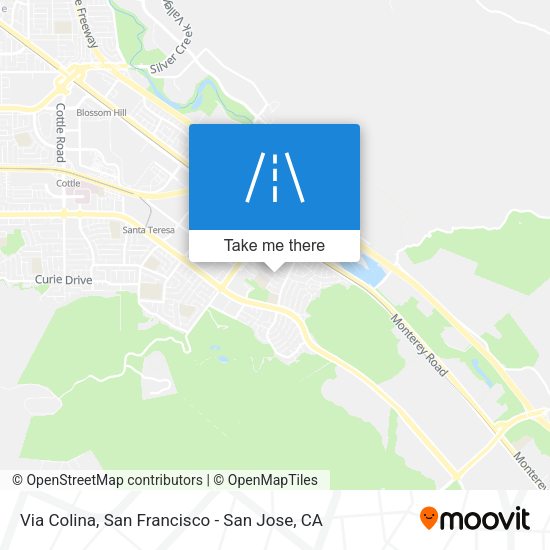 Mapa de Via Colina