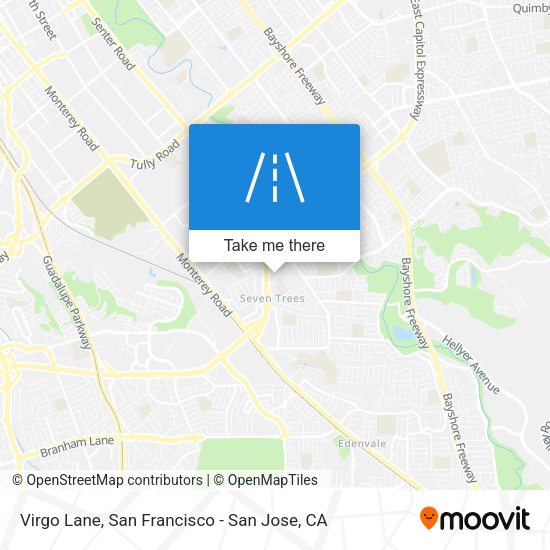 Mapa de Virgo Lane