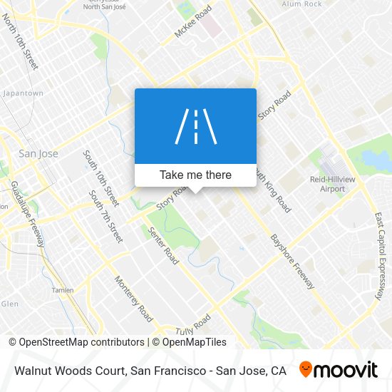 Mapa de Walnut Woods Court