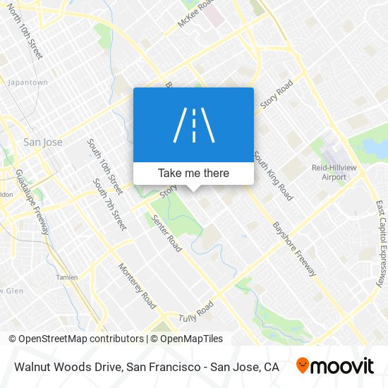 Walnut Woods Drive map