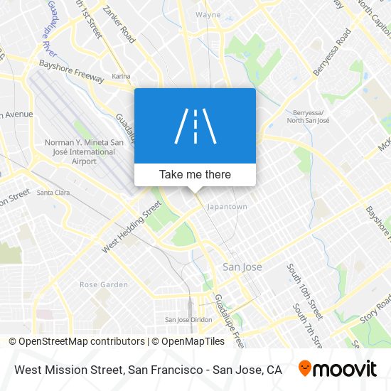 Mapa de West Mission Street