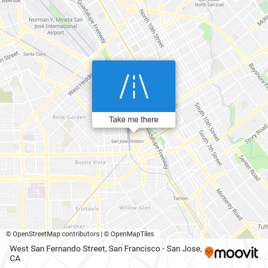 West San Fernando Street map