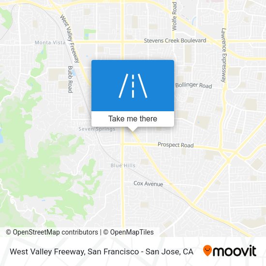 West Valley Freeway map