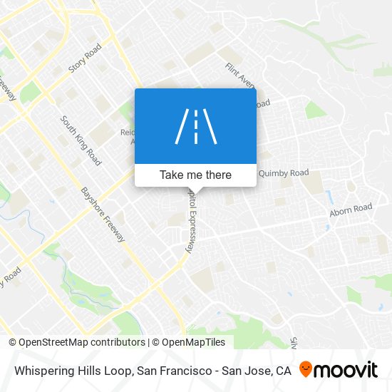 Whispering Hills Loop map