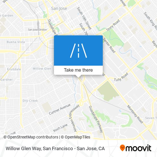 Willow Glen Way map