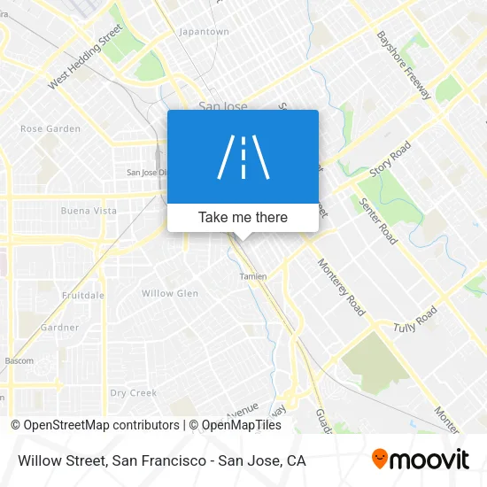 Willow Street map