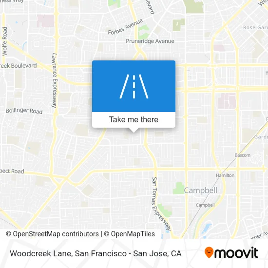 Woodcreek Lane map
