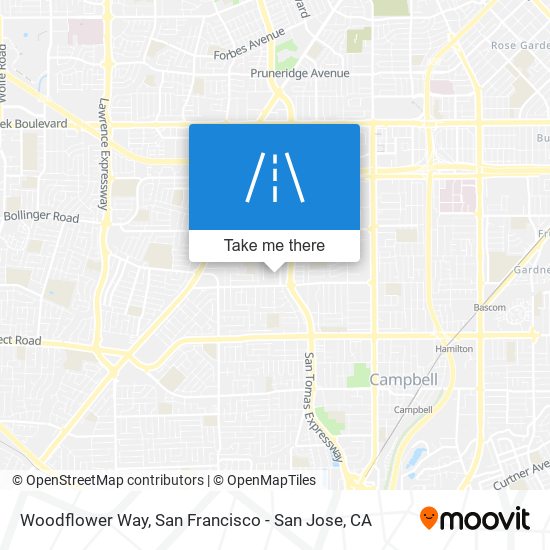 Woodflower Way map