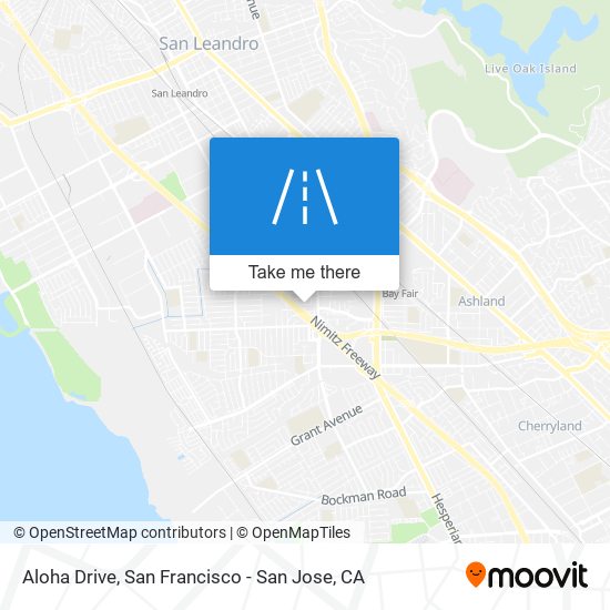 Aloha Drive map