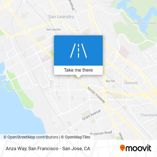 Anza Way map