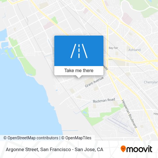 Mapa de Argonne Street