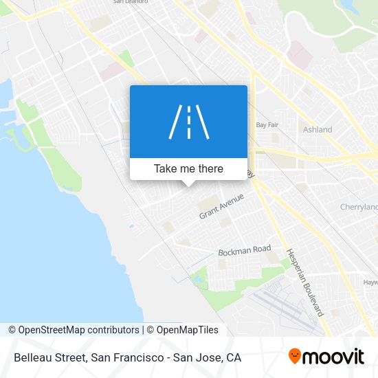 Belleau Street map