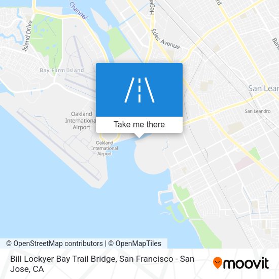Bill Lockyer Bay Trail Bridge map