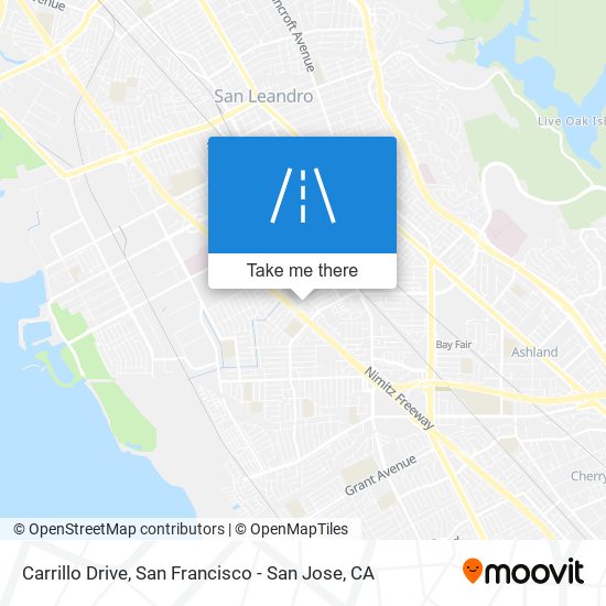 Carrillo Drive map