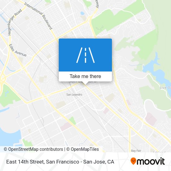 Mapa de East 14th Street