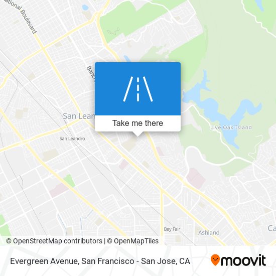 Mapa de Evergreen Avenue