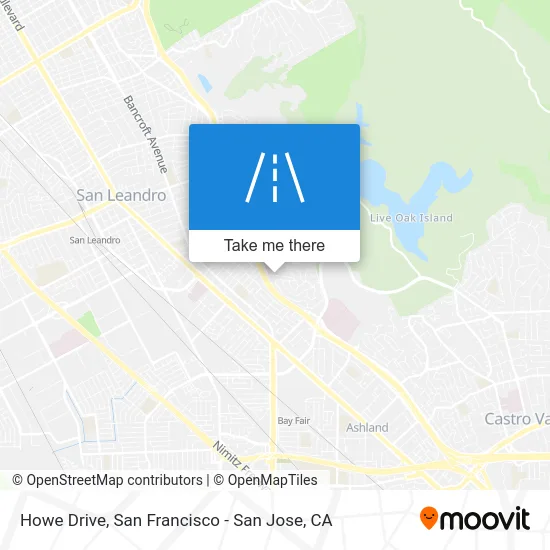 Howe Drive map