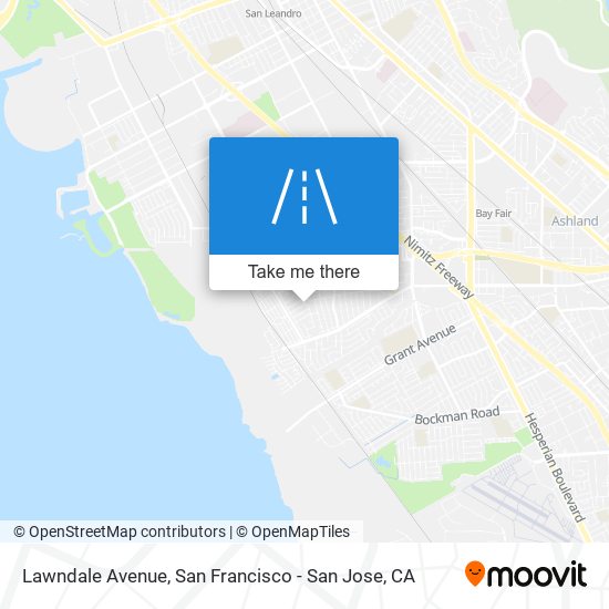 Mapa de Lawndale Avenue