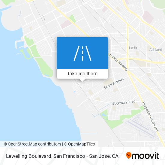 Lewelling Boulevard map