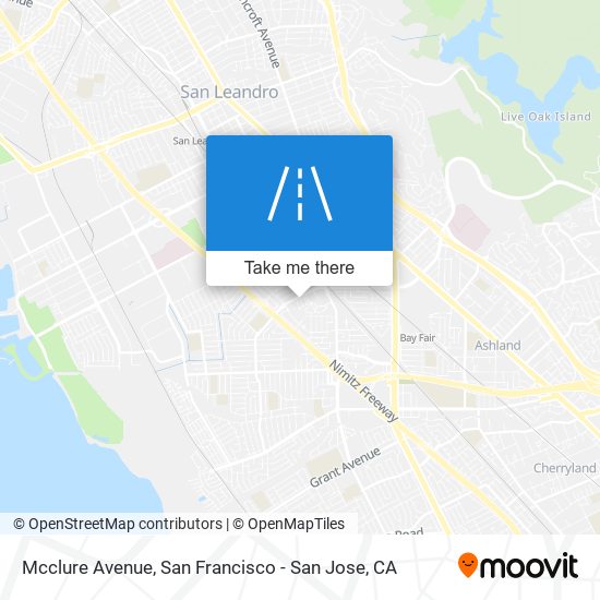 Mcclure Avenue map