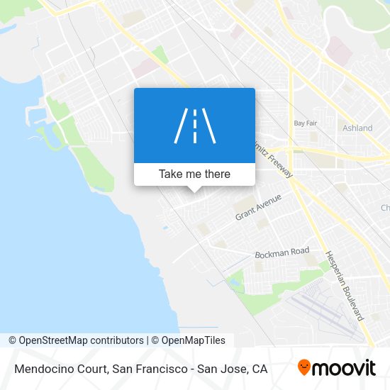 Mapa de Mendocino Court
