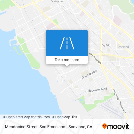 Mapa de Mendocino Street