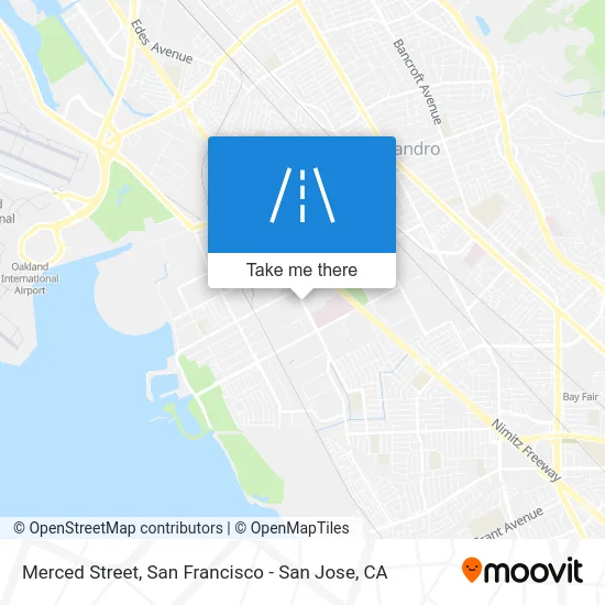 Merced Street map