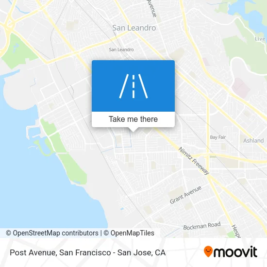 Post Avenue map