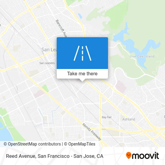 Reed Avenue map