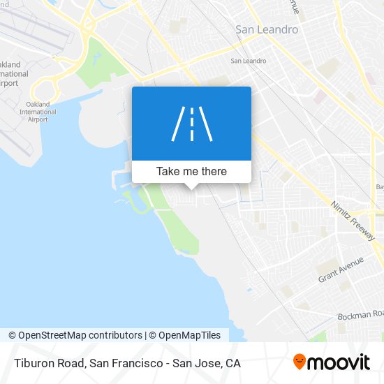 Tiburon Road map