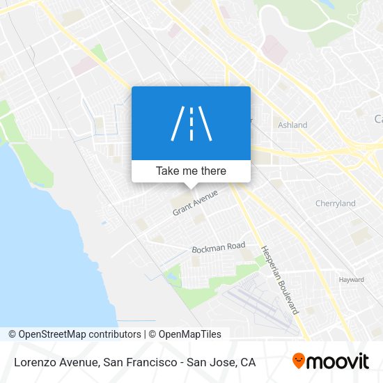 Mapa de Lorenzo Avenue
