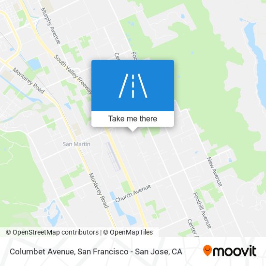 Columbet Avenue map