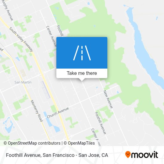 Foothill Avenue map