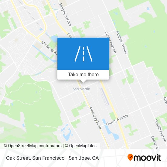 Mapa de Oak Street