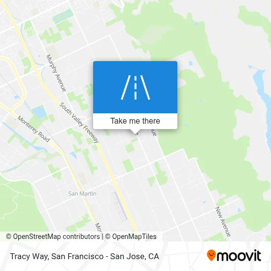 Tracy Way map
