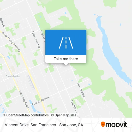 Mapa de Vincent Drive