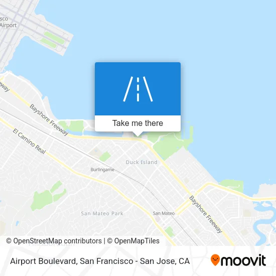 Airport Boulevard map