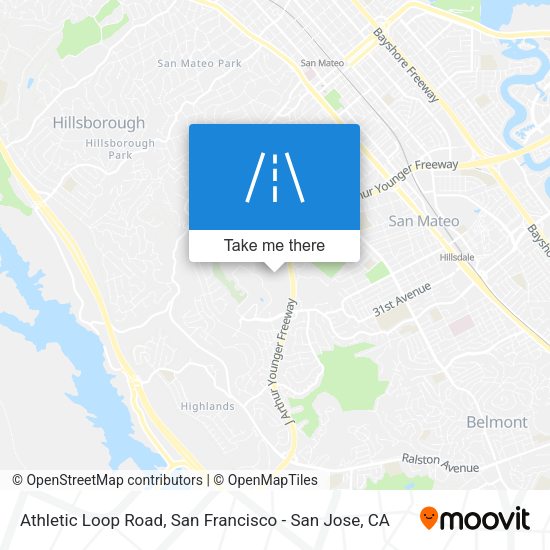 Mapa de Athletic Loop Road