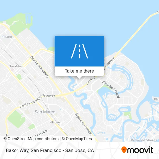 Baker Way map