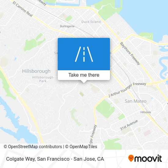 Colgate Way map
