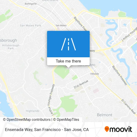Ensenada Way map