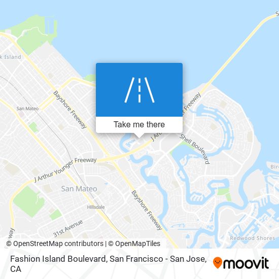 Fashion Island Boulevard map