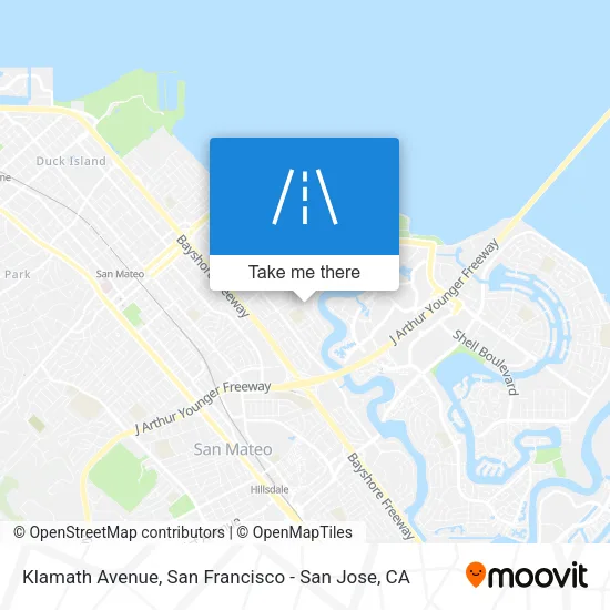 Klamath Avenue map