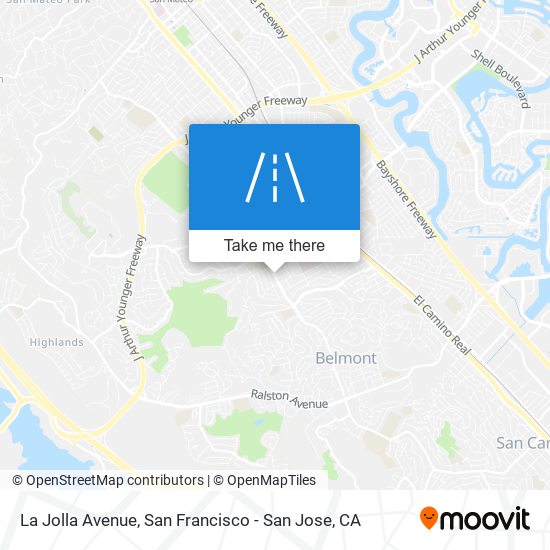 La Jolla Avenue map