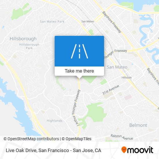 Live Oak Drive map