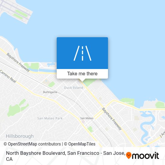 North Bayshore Boulevard map