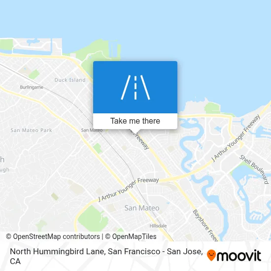 North Hummingbird Lane map