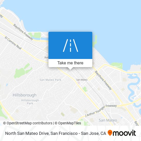 North San Mateo Drive map