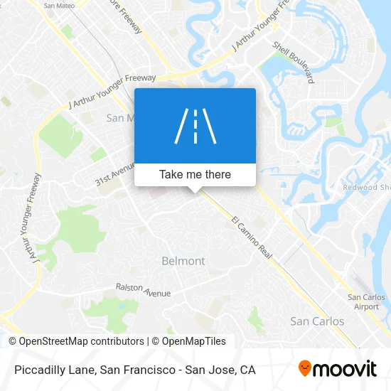 Piccadilly Lane map