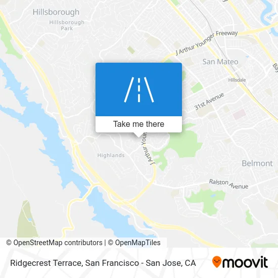 Ridgecrest Terrace map